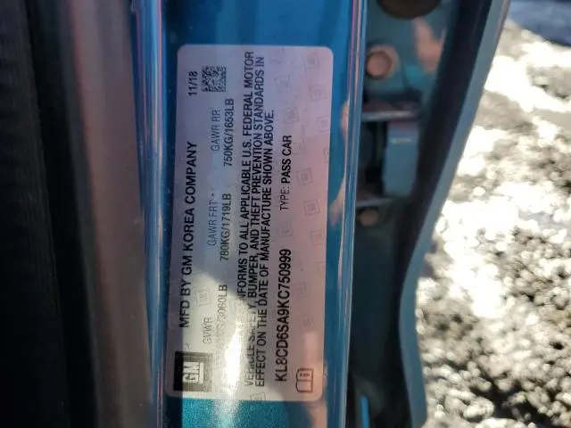 2019 CHEVROLET SPARK 1LT