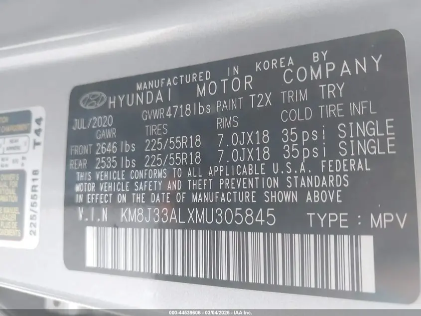 2021 HYUNDAI TUCSON LIMITED