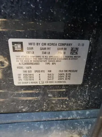 2021 CHEVROLET TRAX LS  