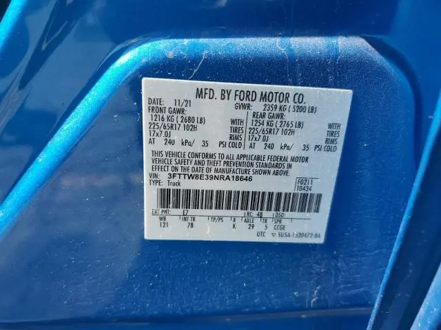 2022 FORD MAVERICK XL  