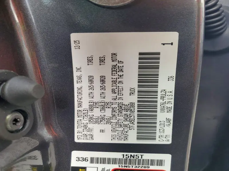 2026 TOYOTA TUNDRA LIMITED  