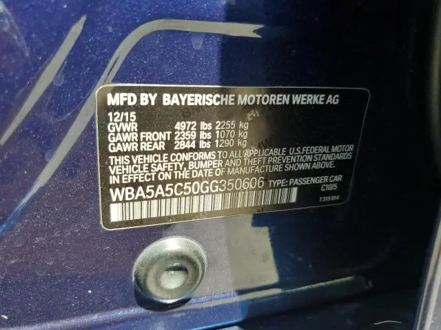 2016 BMW 528 I  