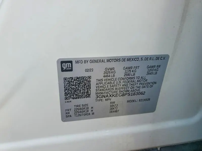 2023 CHEVROLET EQUINOX LT  