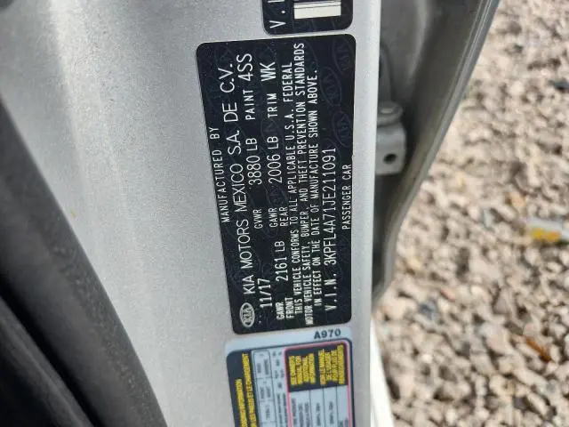 2018 KIA FORTE LX  