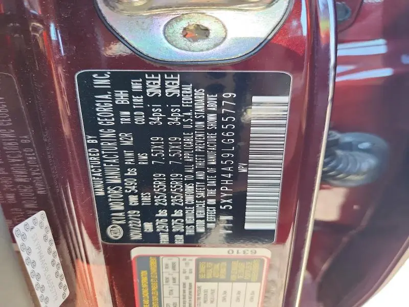 2020 KIA SORENTO EX V6  