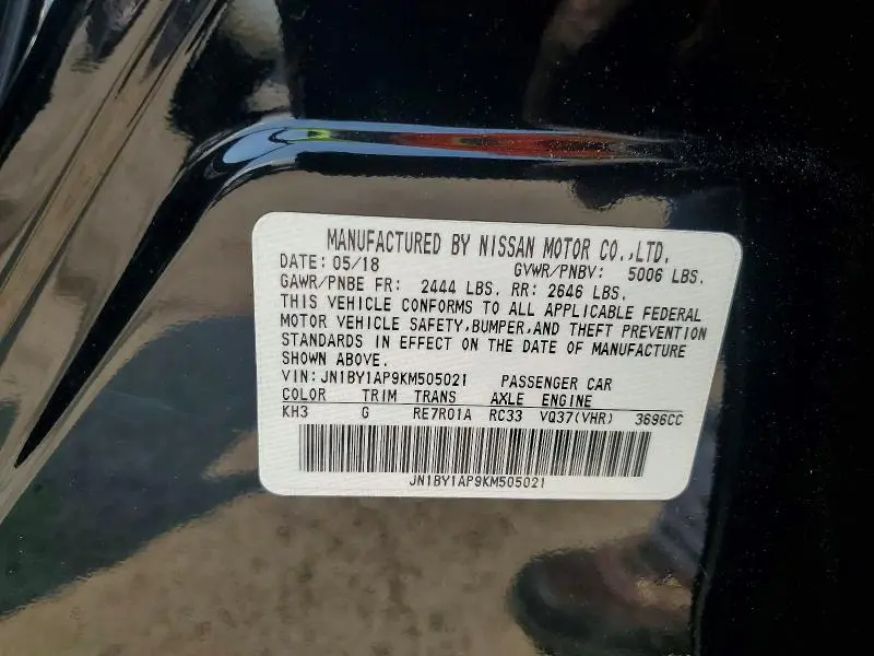 2019 INFINITI Q70 3.7 LUXE  