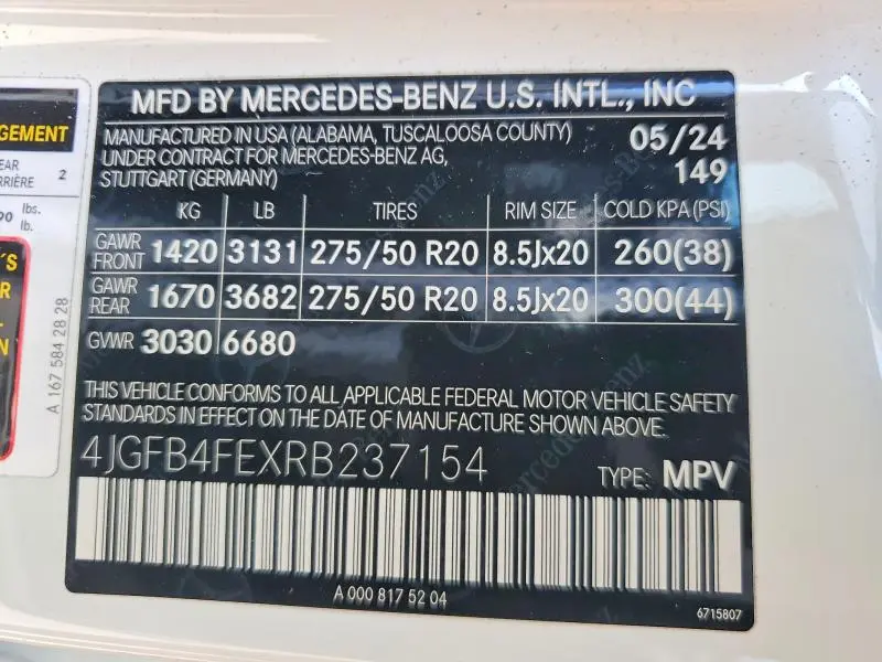 2024 MERCEDES-BENZ GLE 350 4MATIC  
