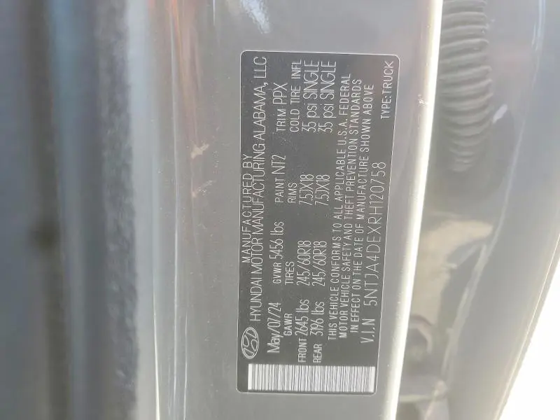 2024 HYUNDAI SANTA CRUZ SE  