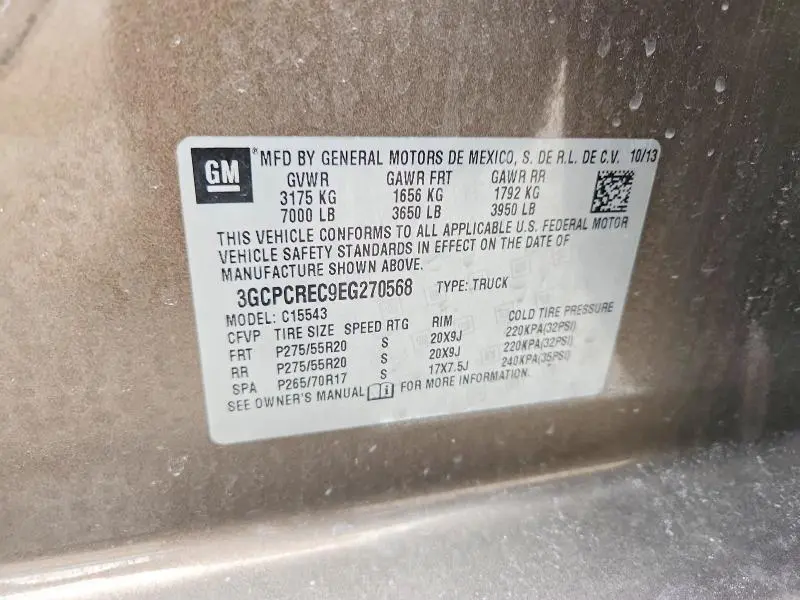 2014 CHEVROLET SILVERADO C1500 LT  