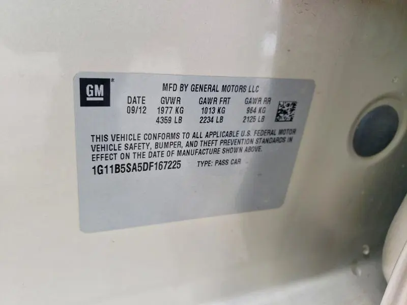 2013 CHEVROLET MALIBU LS  