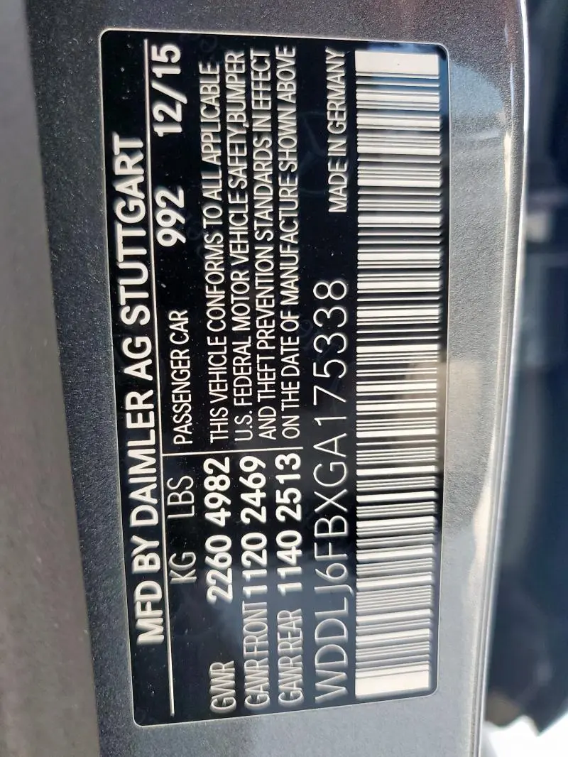 2016 MERCEDES-BENZ CLS 400  