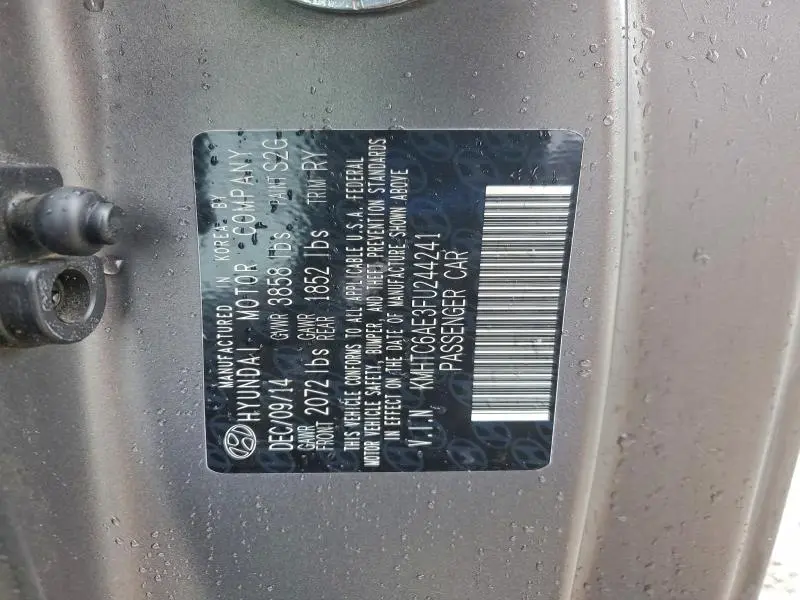 2015 HYUNDAI VELOSTER TURBO  