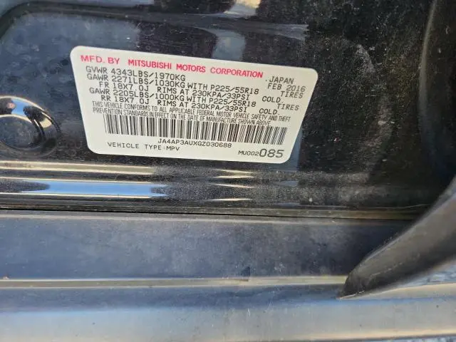 2016 MITSUBISHI OUTLANDER SPORT ES