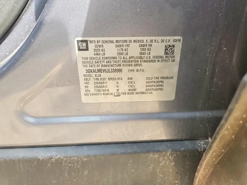 2018 GMC TERRAIN SLE  