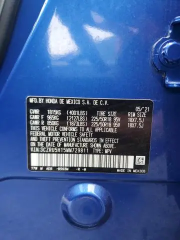 2021 HONDA HR-V SPORT  