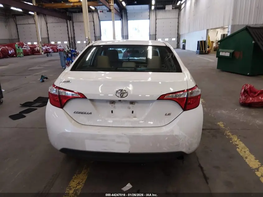 2016 TOYOTA COROLLA LE