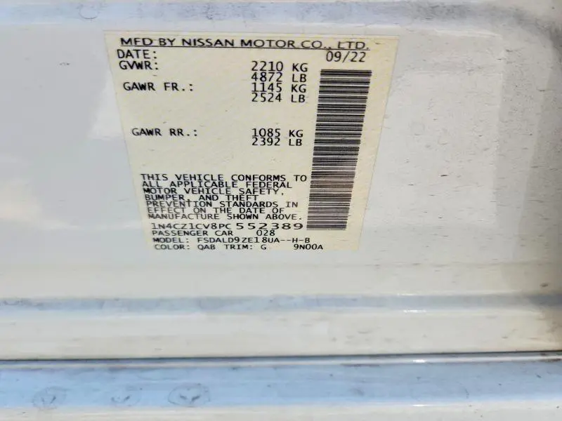 2023 NISSAN LEAF SV PLUS  