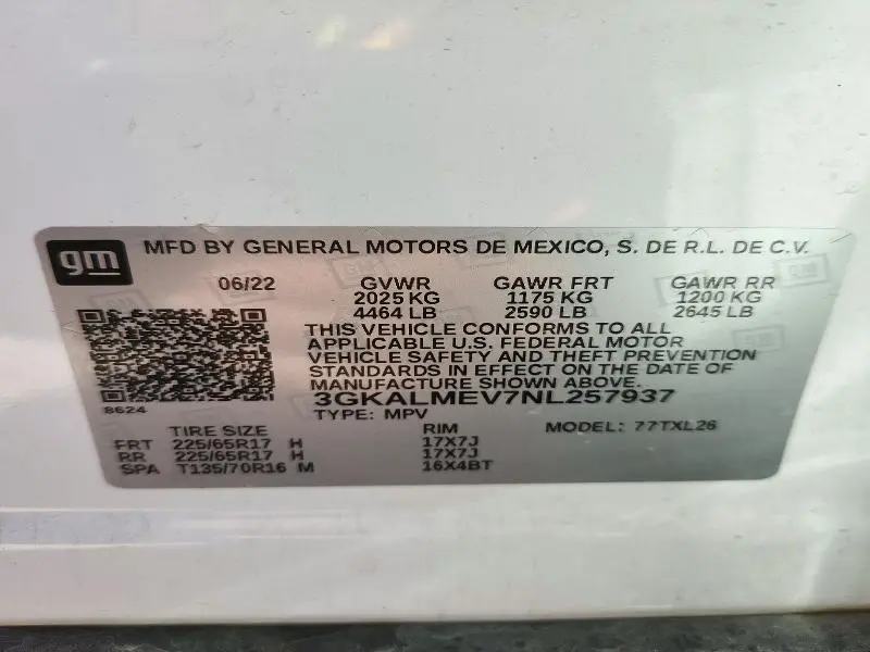2022 GMC TERRAIN SLE  