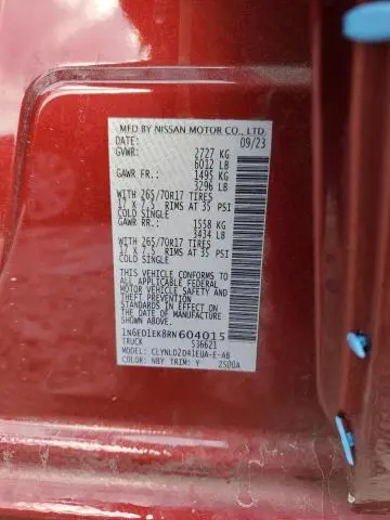 2024 NISSAN FRONTIER S  