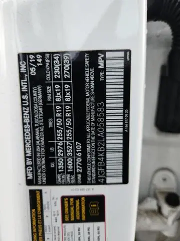 2020 MERCEDES-BENZ GLE 350 4MATIC  