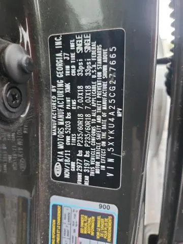 2012 KIA SORENTO EX  