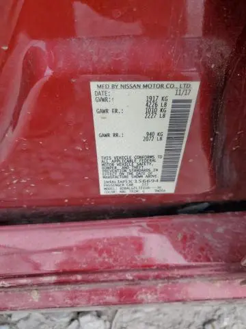 2018 NISSAN ALTIMA 2.5  