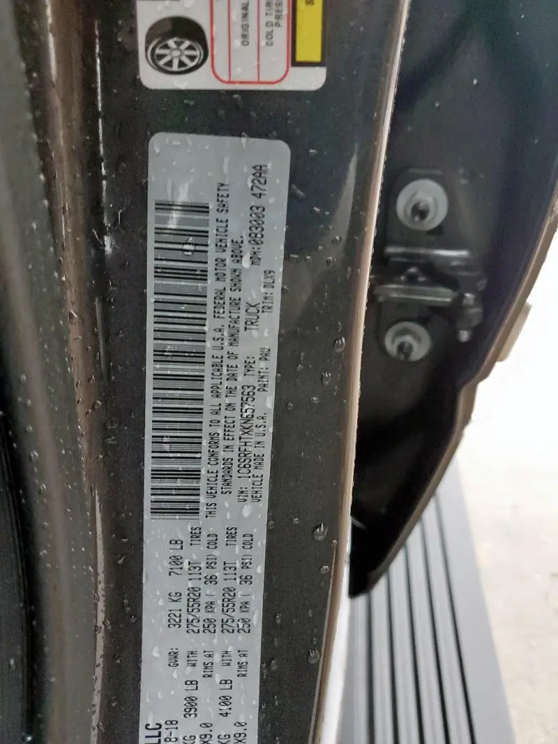 2019 RAM 1500 LIMITED  
