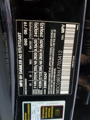 2020 MERCEDES-BENZ GLC COUPE 300 4MATIC  