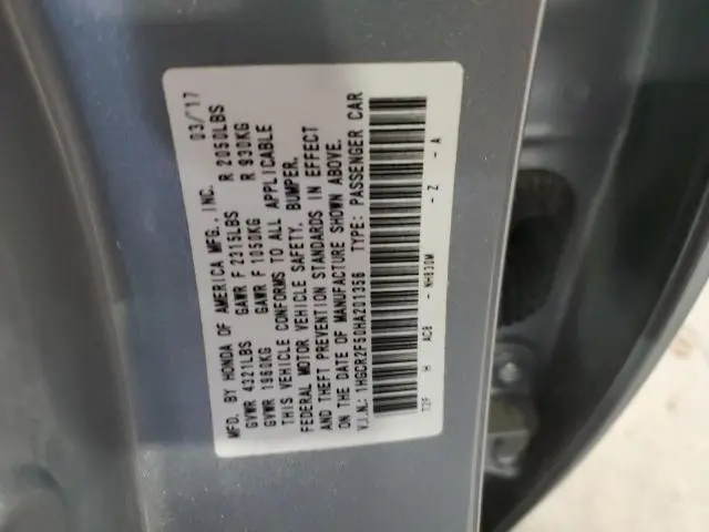 2017 HONDA ACCORD SPORT  