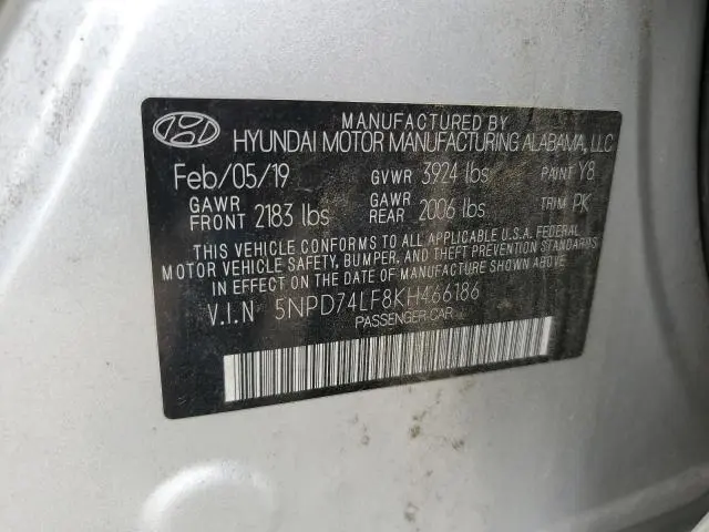 2019 HYUNDAI ELANTRA SE  