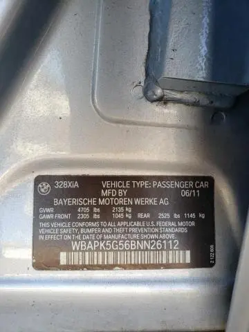 2011 BMW 328 XI SULEV  