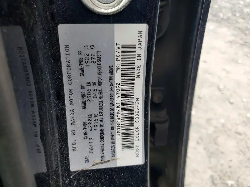 2019 MAZDA 3 PREFERRED  