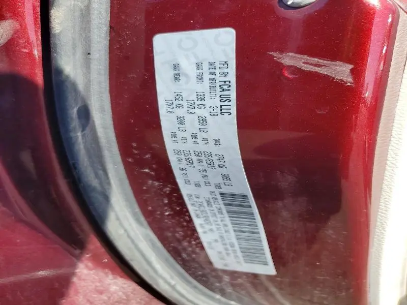 2018 CHRYSLER PACIFICA TOURING L  