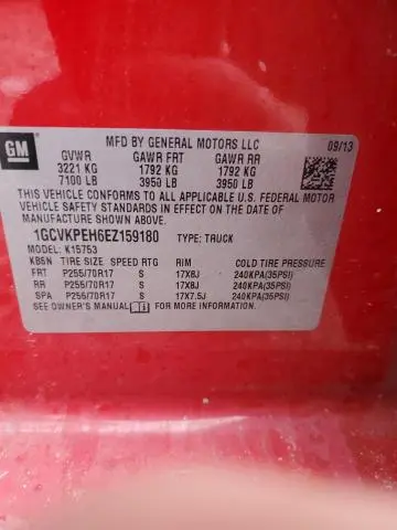 2014 CHEVROLET SILVERADO K1500  