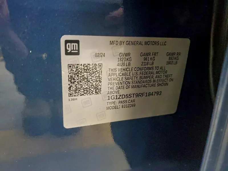 2024 CHEVROLET MALIBU LT  