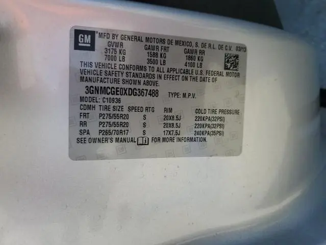 2013 CHEVROLET AVALANCHE LTZ  