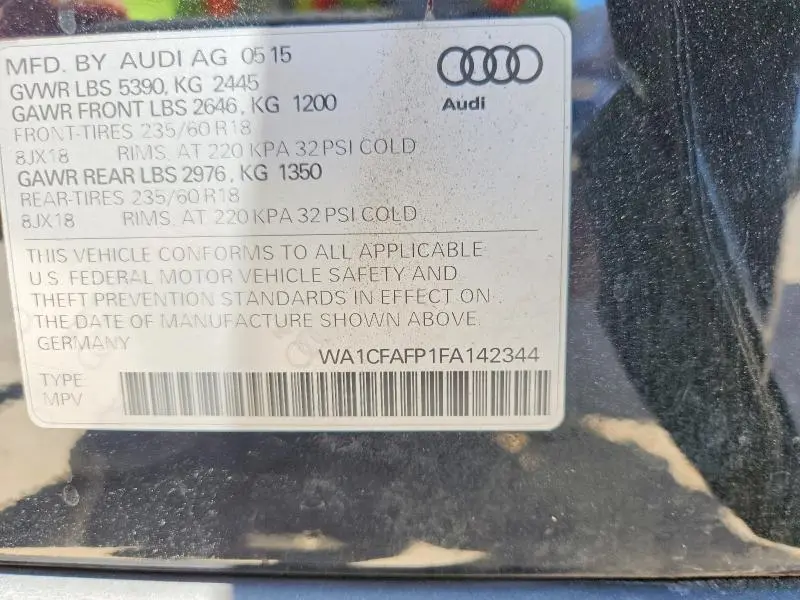 2015 AUDI Q5 PREMIUM  