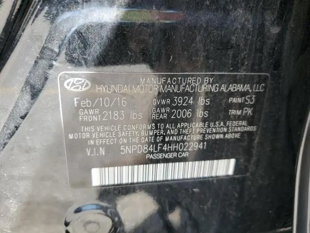2017 HYUNDAI ELANTRA SE
