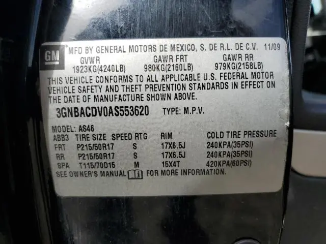 2010 CHEVROLET HHR LT  