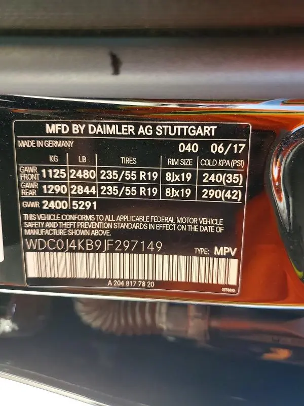 2018 MERCEDES-BENZ GLC COUPE 300 4MATIC  
