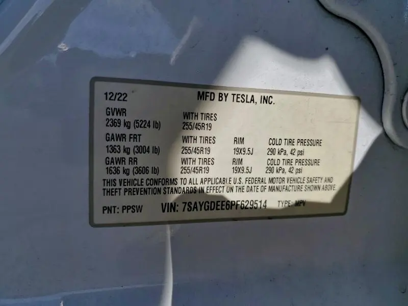 2023 TESLA MODEL Y   