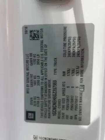 2016 CHEVROLET SILVERADO C1500  