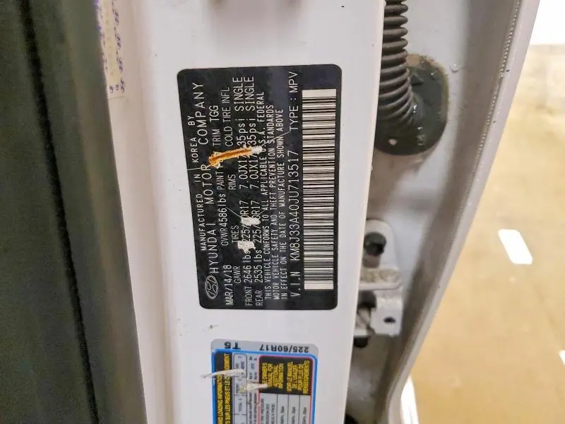 2018 HYUNDAI TUCSON SEL  