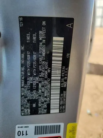 2017 TOYOTA SIENNA LE