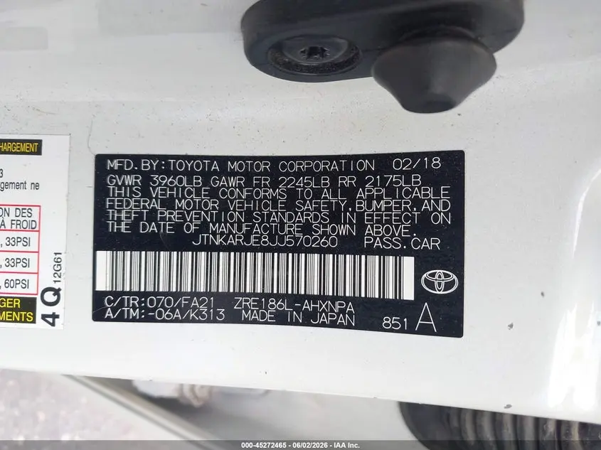 2018 TOYOTA COROLLA IM  