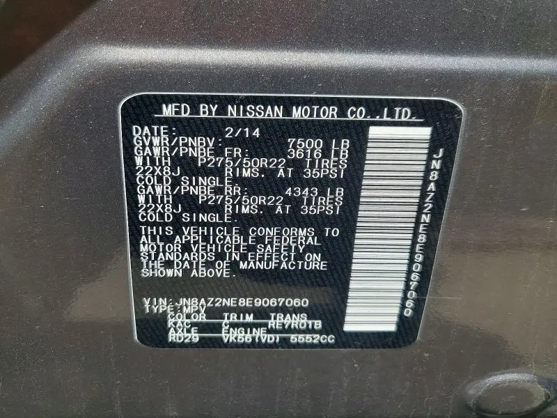 2014 INFINITI QX80 BASE  