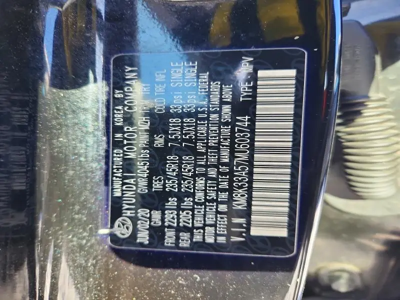 2021 HYUNDAI KONA LIMITED  