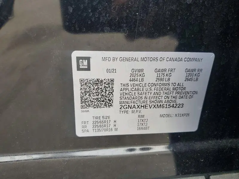 2021 CHEVROLET EQUINOX LS  