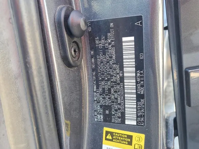 2012 TOYOTA HIGHLANDER BASE  