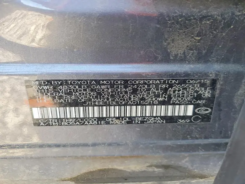 2015 LEXUS GS 350 BASE  